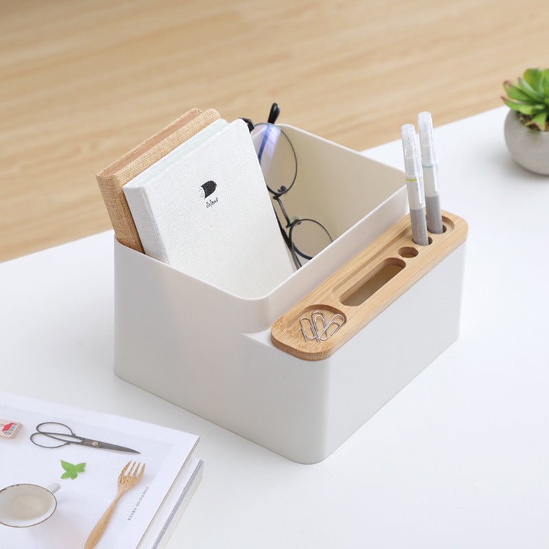 Desk Accessories - Off White & Wood - est. 2026