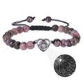 Heart-shaped Beaded Woven Bracelet