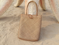 Woven Straw Shoulder Bag for Women
