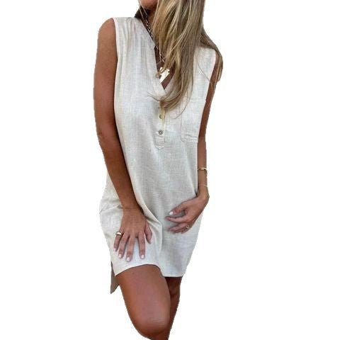 The Lino Dress - Clothing | Off White & Wood