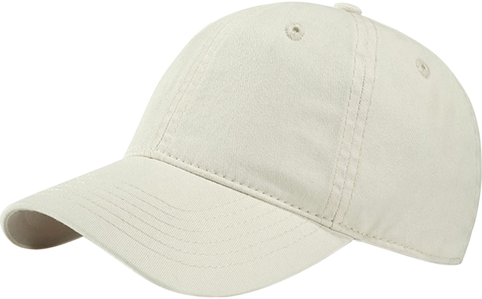 Classic Beige Baseball Cap - Adjustable Cotton Dad Hat