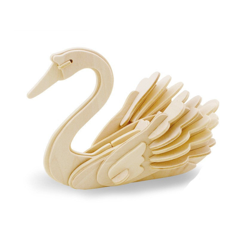DIY 3D Wooden Puzzle Model for Kids Educational Toy