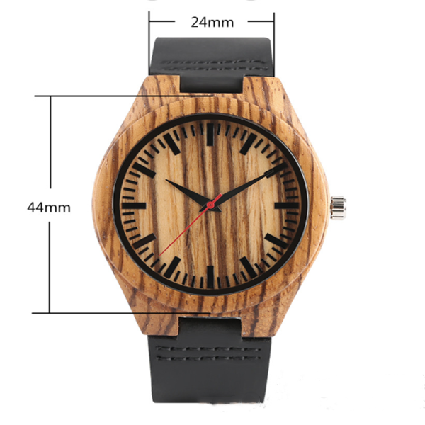 Casual Bamboo Wood Watch - Minimalist Design