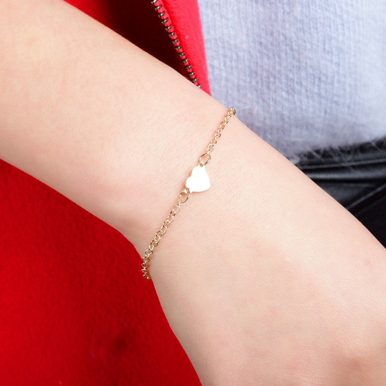 Simple Heart-Shaped Love Bracelet for Wholesale